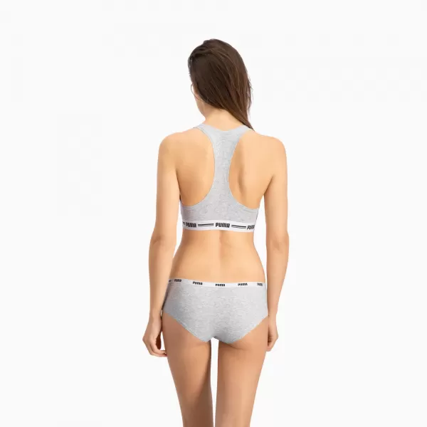 Nohavičky PUMA WOMEN HIPSTER 2P PACK 90785205 ŠEDÁ 