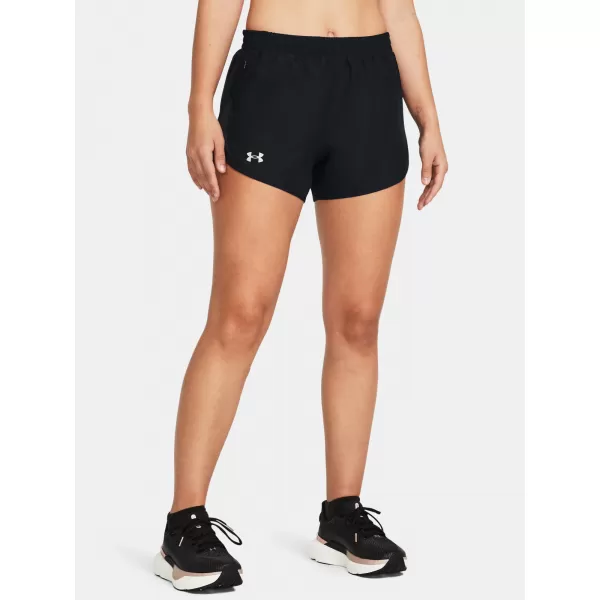  Dámske šortky UNDER ARMOUR UA FLY BY 3'' SHORTS 1382438-001 ČIERNA 