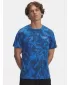 Pánske tričko UNDER ARMOUR UA LAUNCH PRINTED SS MODRÁ