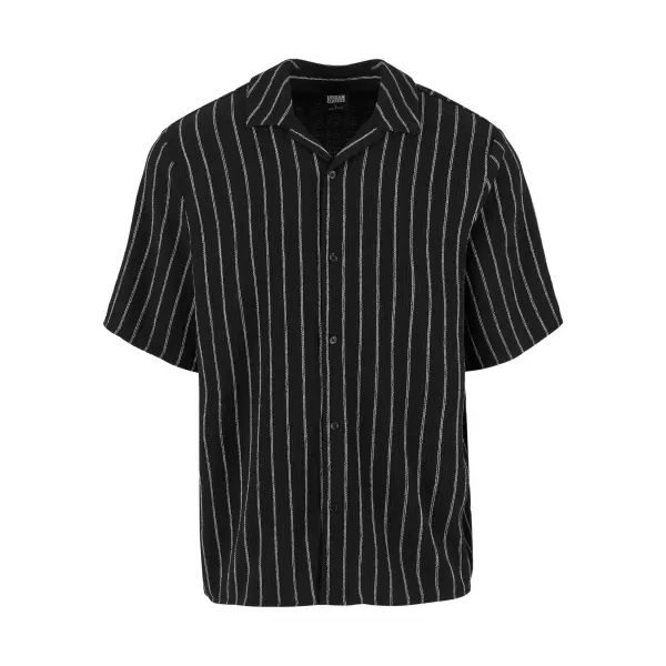  Pánska košeľa URBAN CLASSICS TB7342 ČIERNA/BIELA 