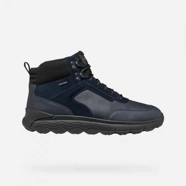  Pánske členkové čižmy GEOX SPHERICA 4X4 ABX G006729 TMAVO MODRÁ 