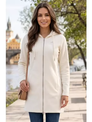 Dámska mikina ALTISPORT LIALA BÍLÁ/KRÉMOVÁ BIELA