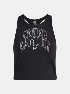 Dievčenské tielko UNDER ARMOUR UA MOTION BRANDED TANK 6006029-003 ČIERNA