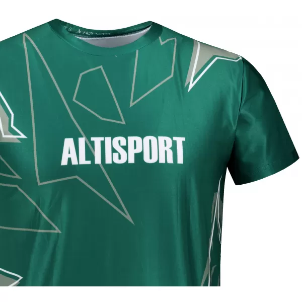  Pánska košeľa na voľný čas premium ALTISPORT VOJ/ALM123TR06 TMAVO ZELENÁ 