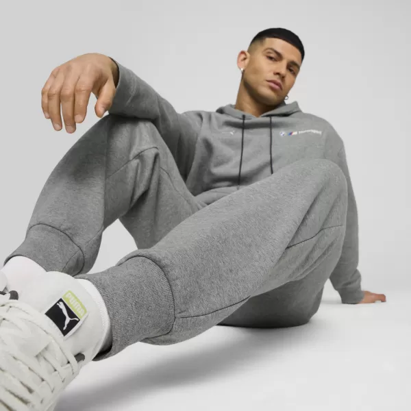  Pánske sledovacie súpravy PUMA BMW MMS ESS+ PANTS FLEECE 62749903 STREDNE SIVÝ VRES 