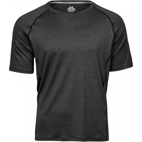 Pánske tričko TEE JAYS | TJ 7020 BLACK MELANGE 