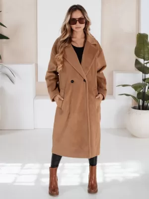 Dámský kabát DSTREET LORINESS NY0767 HNEDÝ