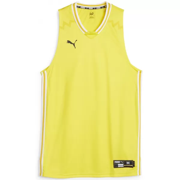  Mužský dres PUMA HOOPS TEAM GAME JERSEY 67662805 KYBERNETICKÁ ŽLTÁ 