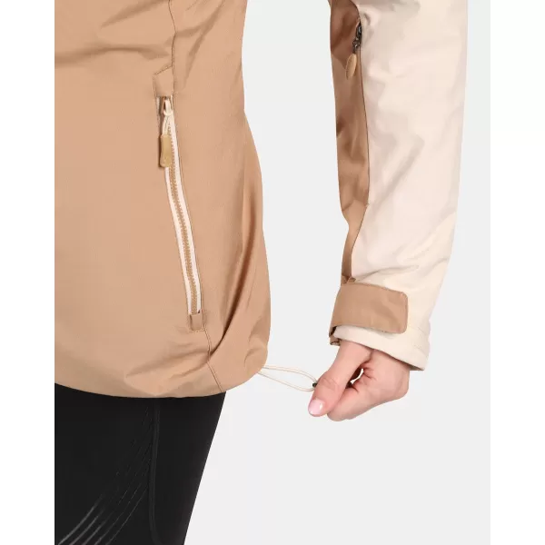  Dámska lyžiarska bunda KILPI FLIP-W ZL0110KI BÉŽOVÁ 