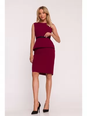 Šaty STYLOVE S427 GAŠTANOVÉ