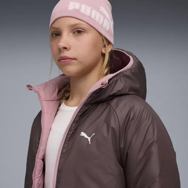  Sako PUMA REVERSIBLE PUFFER JACKET 68840765 VYSTAVENÁ RUŽOVÁ 