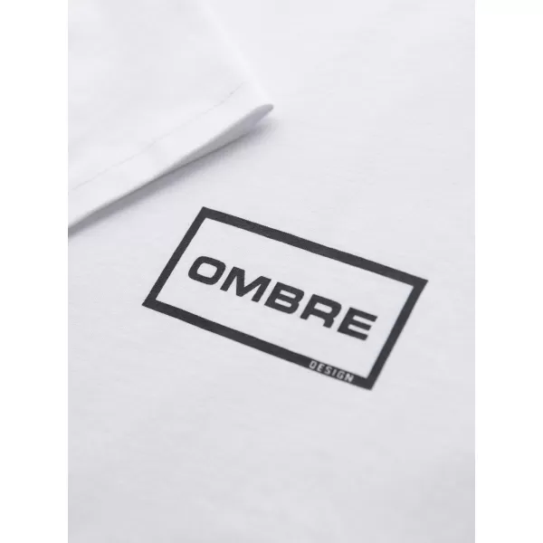  Pánske tričko OMBRE OM-TSPT-0231 BIELA 