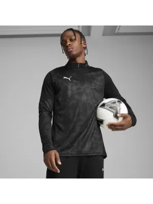 Pánska mikina PUMA TEAMCUP TRAINING 1/4 ZIP TOP 659164_03 PUMA BLACK/PUMA SILVER