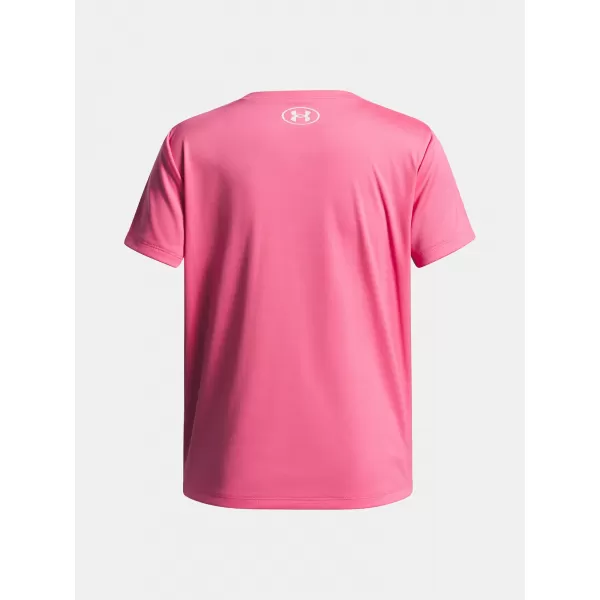  Dievčenské tričko UNDER ARMOUR TECH WORDMARK GRAPHIC SS 6005136-672 RUŽOVÁ 