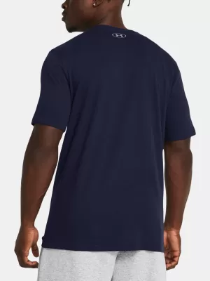 Pánske tričko UNDER ARMOUR UA GL FOUNDATION UPDATE SS 1382915-410 MODRÁ
