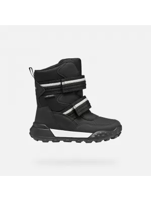 Chlapčenské členkové čižmy GEOX TREKKYUP ABX J56MBB050FUC9999 ČIERNA