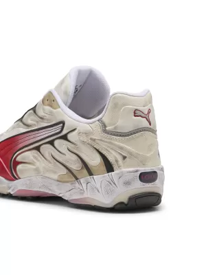 Pánske topánky PUMA INHALE DISTRESSED 40453202 ALPINE SNOW/NA CELÚ DOBU ČERVENÁ