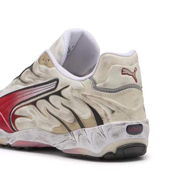  Pánske topánky PUMA INHALE DISTRESSED 40453202 ALPINE SNOW/NA CELÚ DOBU ČERVENÁ 