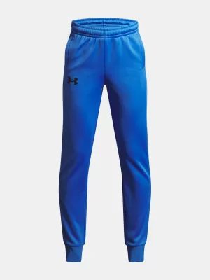 Chlapčenské tepláky UNDER ARMOUR UA ARMOUR FLEECE JOGGERS 1373543-402 MODRÁ
