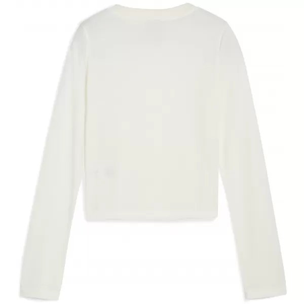  Tričko PUMA X ROSÉ LONGSLEEVE TEE 63380577 TEPLÝ BIELY 
