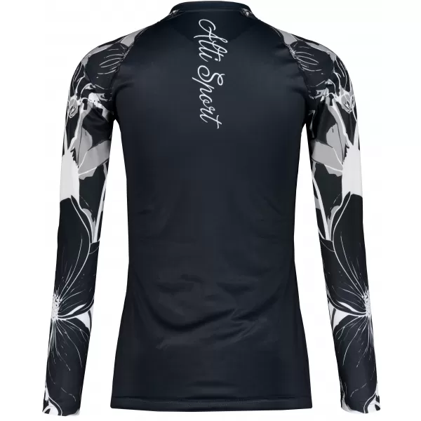  Dámske prémiové funkčné tričko s dlhým rukávom ALTISPORT VOJ/ALW114TR03 ČIERNA 