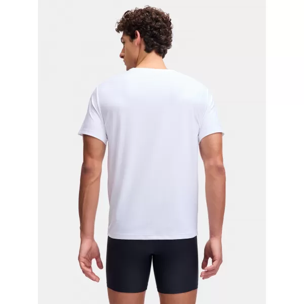  Pánske tričko UNDER ARMOUR M UA PERF TECH MESH CREW NECK-2PK 6007625-100 BIELA 