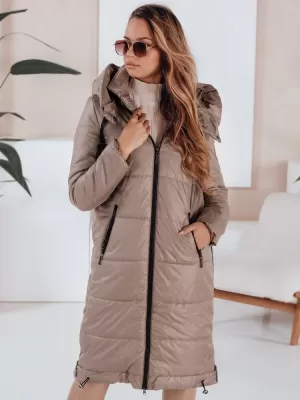 Dámska kabát DSTREET TY5027 BÉŽOVÝ
