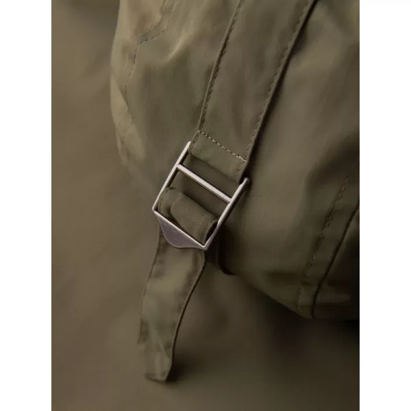  Pánský kabát OMBRE OM-JAFL-0109 OLIVOVÝ 