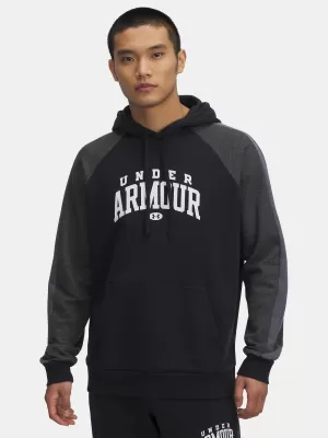Pánska mikina UNDER ARMOUR RIVAL FLC CB HOOD ČIERNA