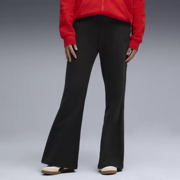  Dámy PUMA HER COMFORT HIGH-WAIST STRAIGHT PANTS FL OP 63301001 PUMA BLACK 
