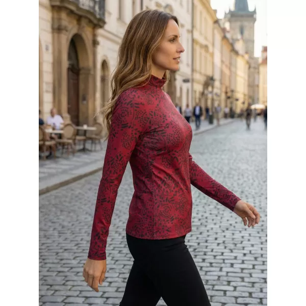  Dámske tričko KIXMI VENUS BORDOVÁ 