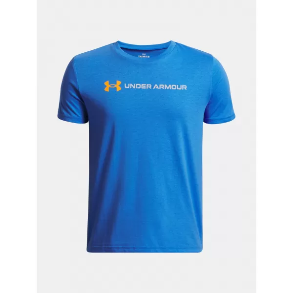  Chlapčenské tričko UNDER ARMOUR UA B LOGO WORDMARK SS MODRÁ 