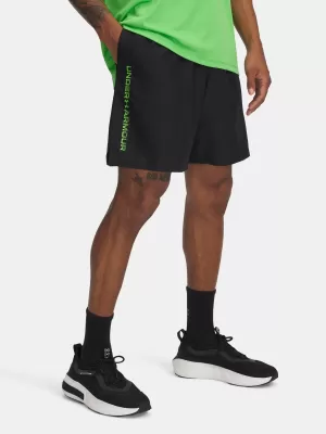 Pánske šortky UNDER ARMOUR UA TECH WOVEN WORDMARK SHORT ČIERNA