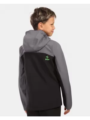 Detská softshellová bunda KILPI RAVIO-J ZJ0105KI ČIERNA