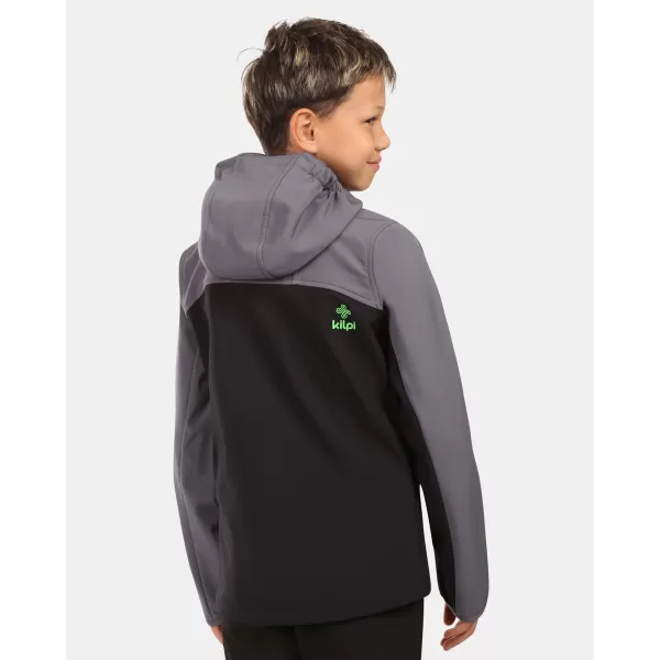  Detská softshellová bunda KILPI RAVIO-J ZJ0105KI ČIERNA 