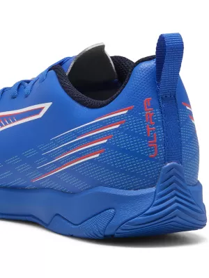 Detská obuv PUMA ULTRA 6 PLAY IT JR 10853801 ULTRA MODRÁ/BIELA/ŽIARIVÁ ČERVENÁ