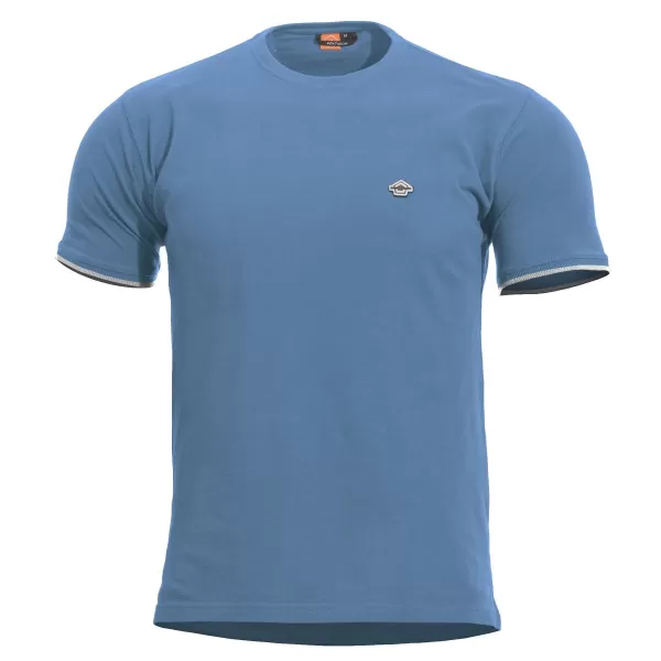  tričko PENTAGON LEVANTES CREWNECK STRIPES K09026 ÚSVITOVÁ MODRÁ 