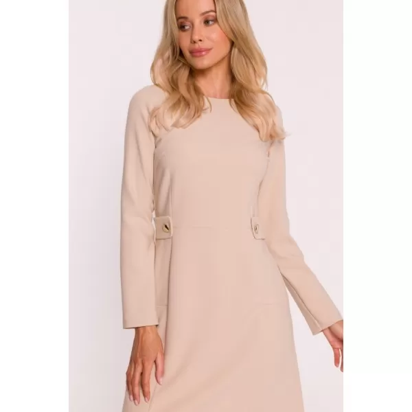  Šaty STYLOVE S419 BÉŽOVÁ 