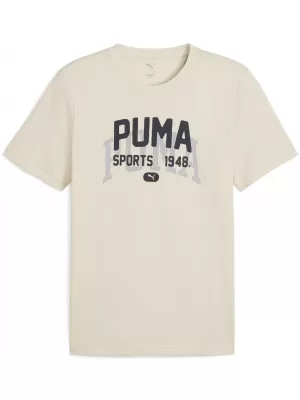 Tričko PUMA GRAPHIC VARSITY TEE 68803587 VYSOKOHORSKÝ SNEH