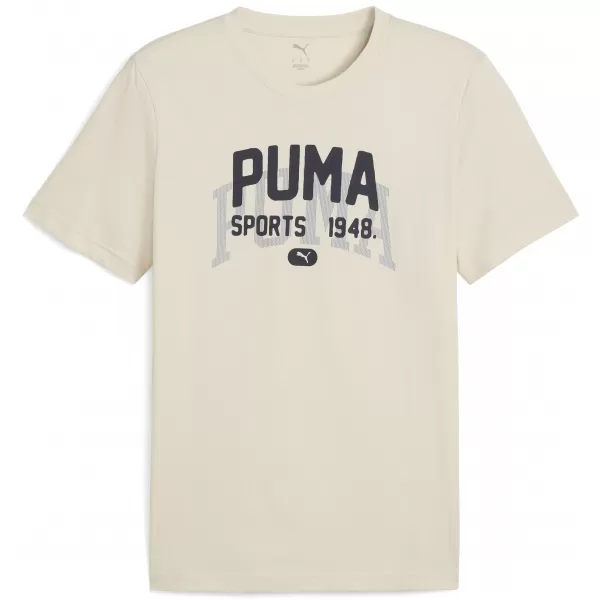  Tričko PUMA GRAPHIC VARSITY TEE 68803587 VYSOKOHORSKÝ SNEH 