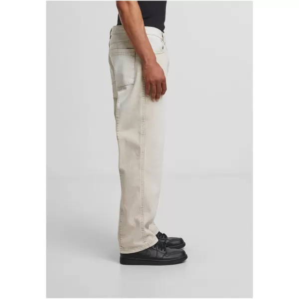  Džínsy URBAN CLASSICS TB7605 BIELE ŠPINAVÉ UMÝVANÉ 