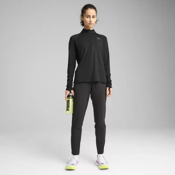  Tričko PUMA W RUN VELOCITY CLOUDSPUN 1/4 ZIP 52665001 PUMA BLACK 