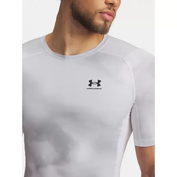  Pánske tričko UNDER ARMOUR UA HG ARMOUR PRINTED SS 1383321-101 BIELA 