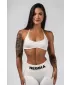 Bezšvová vyťahovacia športová podprsenka FLOW SEAMLESS 495 CREAM Nebbia
