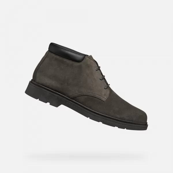  Pánske topánky GEOX SPHERICA EC1 G006529 TMAVOŠEDÁ 