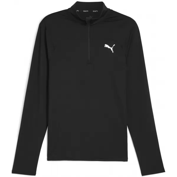  Športové tričko PUMA RUN CLOUDSPUN 1/4 ZIP 52499201 PUMA ČIERNA 