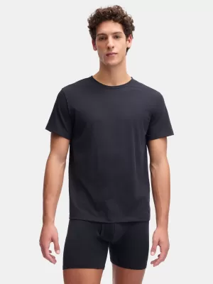 Pánske tričko UNDER ARMOUR M UA PERF COTTON CREW NECK-2PK 6007621-001 ČIERNA