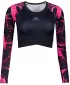 Dámsky funkčný prémiový crop top ALTISPORT VOJ/ALW114TR04 HORKÁ RUŽOVÁ