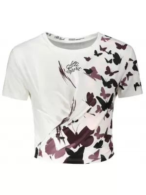 Dámsky funkčný prémiový crop top ALTISPORT VOJ/ALW022TR07 BIELA