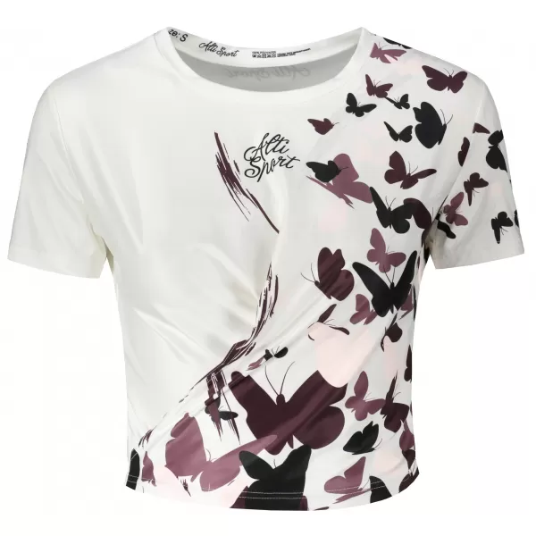  Dámsky funkčný prémiový crop top ALTISPORT VOJ/ALW022TR07 BIELA 